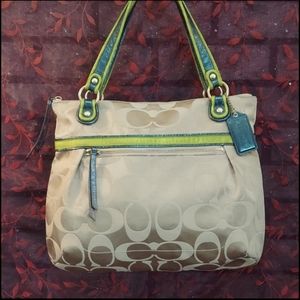 Coach sateen shoulder bag